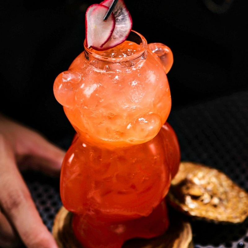 ✨LETZTER TAG DER AKTION Entzückender durchsichtiger Bären-Glasbecher