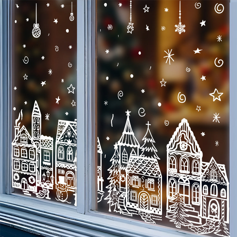 🎅Frühweihnachtsangebote – 50 % RABATT🎄Fensterdekorationsset mit Weihnachtsdorf