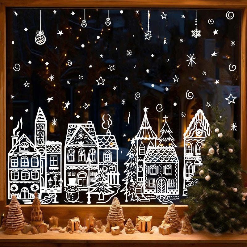 🎅Frühweihnachtsangebote – 50 % RABATT🎄Fensterdekorationsset mit Weihnachtsdorf