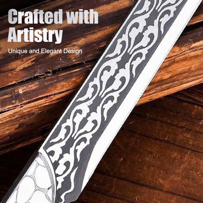 Multi-Functional Full-Tang Knife with Sheath