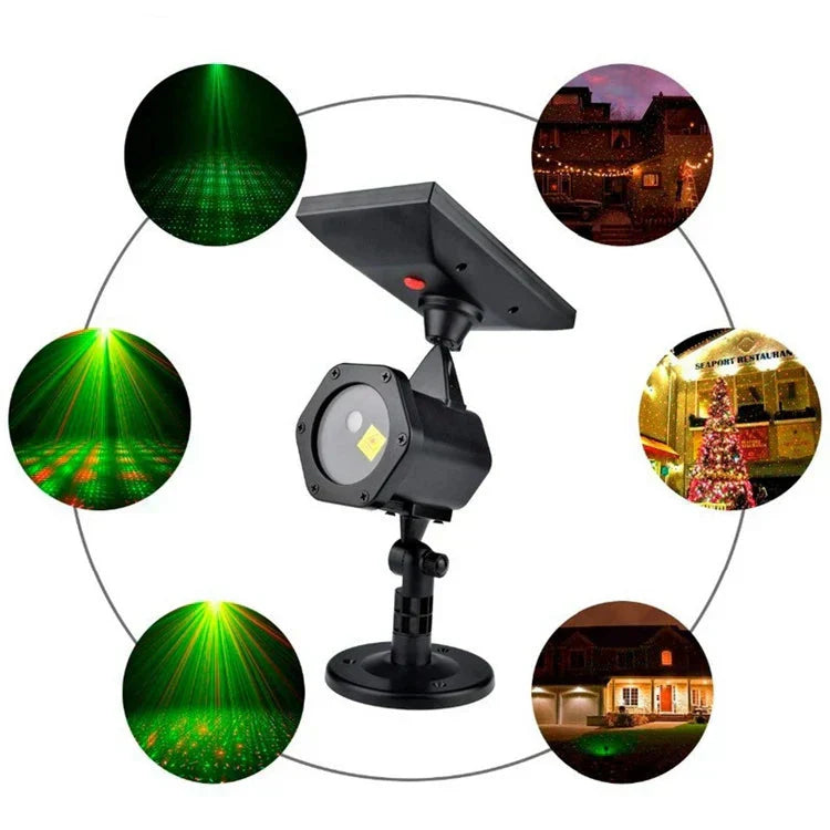 💫❄️ Solar-Weihnachtsbeleuchtung ❄️Kabellose StarTastic Outdoor-Laser-Bewegungsprojektoren für die Weihnachtszeit
