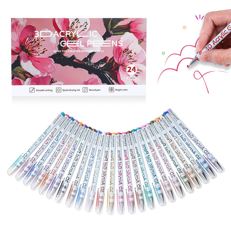 🖍️ 50% RABATT! ✨ GELSTIFT-SET - 12 Leuchtende Farben für Kunst und Schreiben, Fließende Tinte für Glatte Striche, Ideal für Schule, Büro und Kreativprojekte 🎨📝
