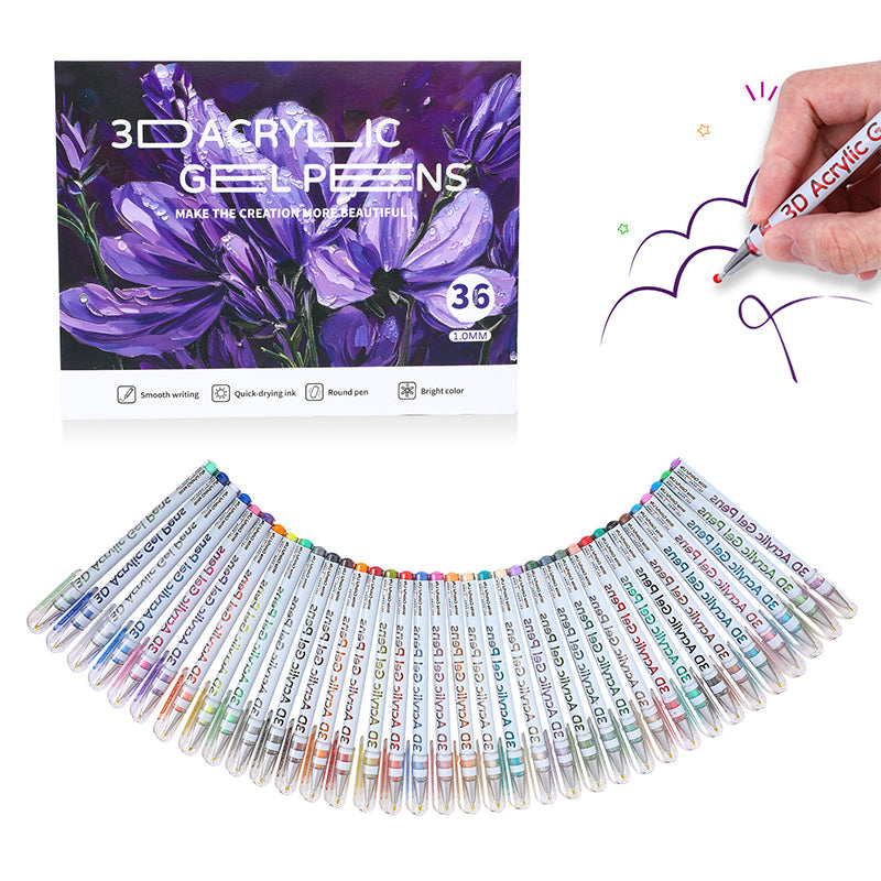 🖍️ 50% RABATT! ✨ GELSTIFT-SET - 12 Leuchtende Farben für Kunst und Schreiben, Fließende Tinte für Glatte Striche, Ideal für Schule, Büro und Kreativprojekte 🎨📝