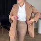 Women's 2-Piece Khaki Coat & Trouser Set