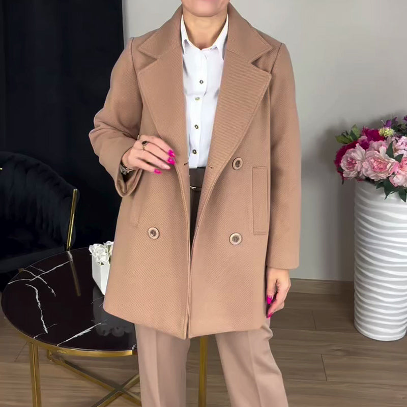 Women's 2-Piece Khaki Coat & Trouser Set