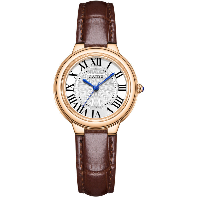 💘Leuchtendes Damen Stahlband Wasserdichte Quarzuhr