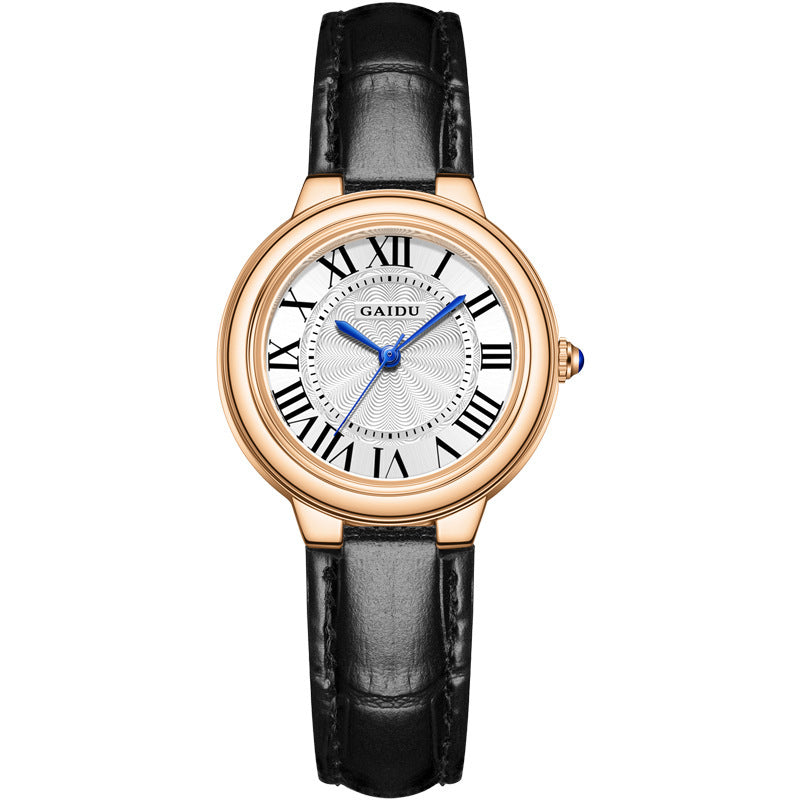 💘Leuchtendes Damen Stahlband Wasserdichte Quarzuhr