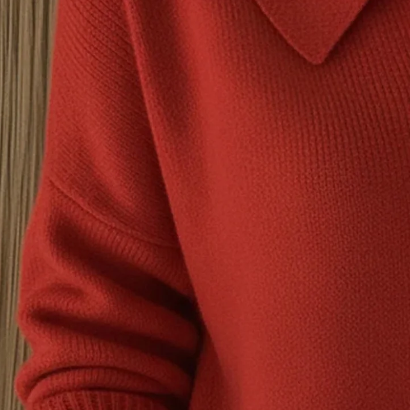 🎄💗Weihnachtsangebot: 49% Rabatt💗Kuschelige Strickjacke mit Rippstrickkragen und Revers