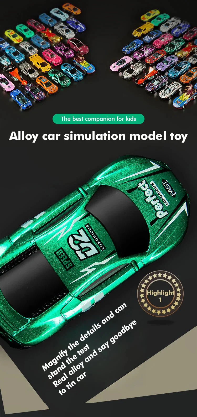 Legierung Auto Bounce Power Modell Spielzeug