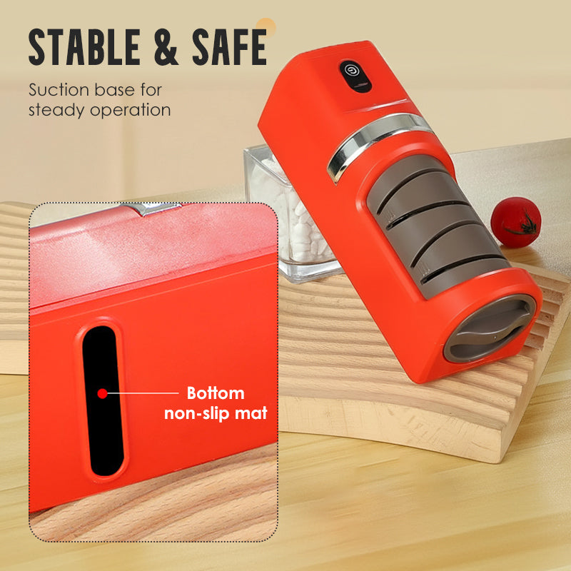 🔪 60% RABATT! ⚙️ Automatischer Küchenmesserschärfer – Schnell & Sicher, 3-Stufen-Schärfsystem & Kompaktes Design ✨