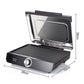 🔈🔈 Rabatt am letzten Tag – 60 % Rabatt 🔥2200W Rauchfreier Indoors Grill mit Antihaft-Grillplatte