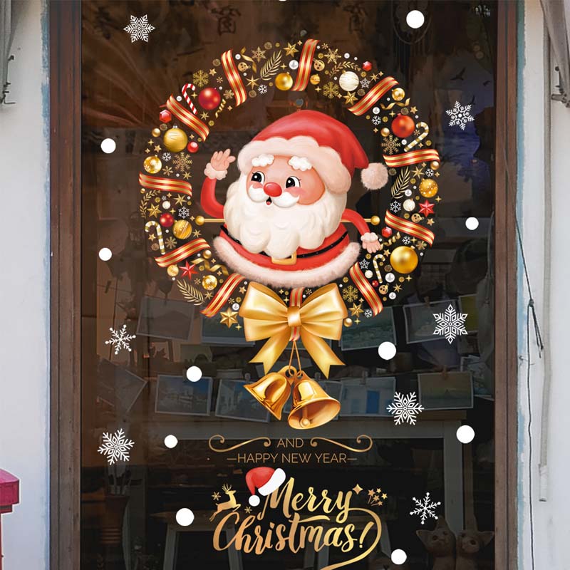 Weihnachtsdekoration Fensteraufkleber