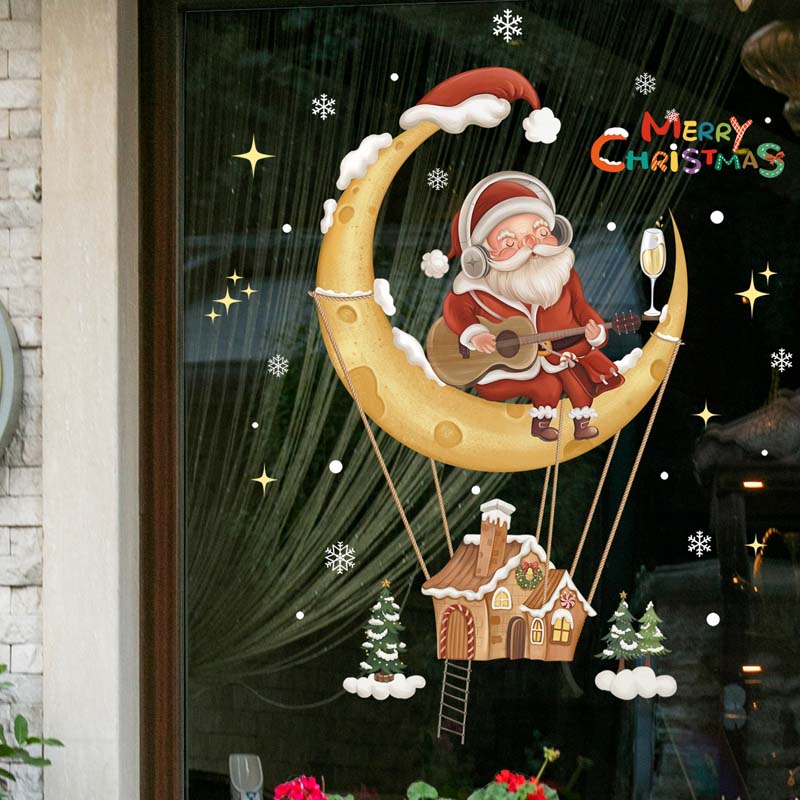 Weihnachtsdekoration Fensteraufkleber