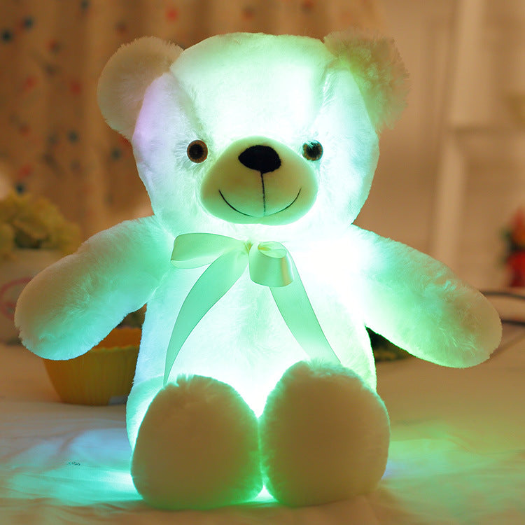 🎄❤️Weihnachtsangebot: 60% Rabatt 🧸Teddybär, buntes LED-Licht, Stofftiere