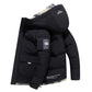 Stylische Daunenjacke mit Kapuze aus Baumwolle für Männer