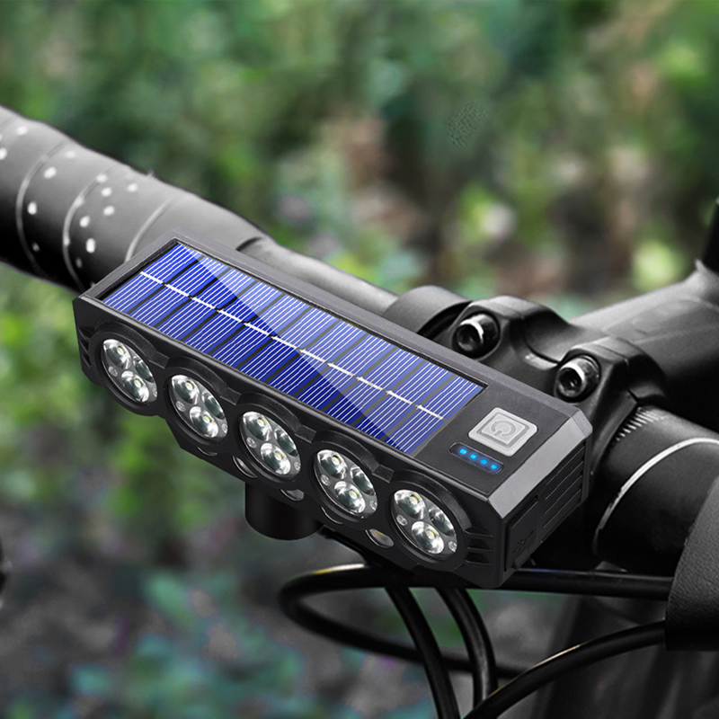 📢📢58 % Rabatt!!!⏰Solarbetriebene und über USB aufladbare Fahrradlampe