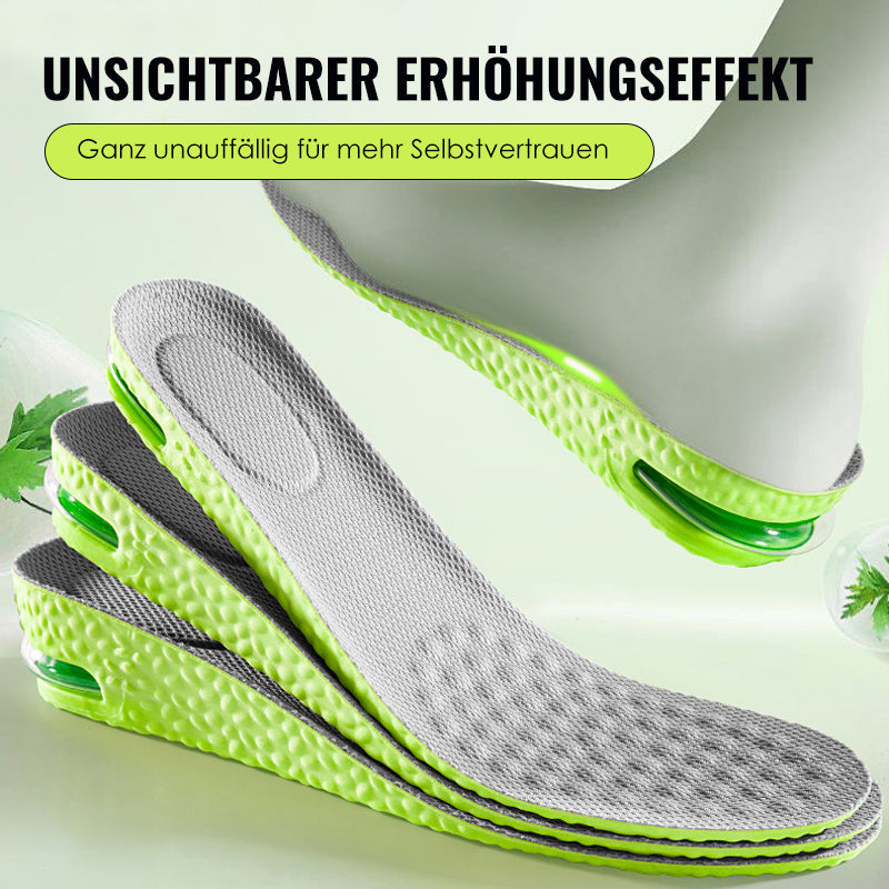 Bequeme Einlegesohlen mit Luftpolster und Erhöhungseffekt