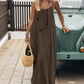 💃Letzter Tag Sonderangebot – 60 % Rabatt✨️Lässiges rückenfreies Maxikleid mit Spaghettiträgern für Damen