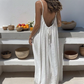 💃Letzter Tag Sonderangebot – 60 % Rabatt✨️Lässiges rückenfreies Maxikleid mit Spaghettiträgern für Damen