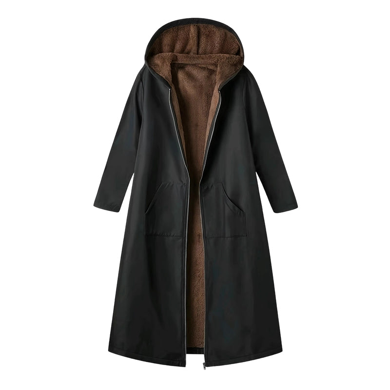 Fröhliches Neujahr! 60% auf alles 🎊⏰Langer Damen Vintage-Parka mit kuscheligem Futter und Kapuze