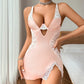 💕Sexy Spitzen-Spaghettiträgerkleid mit String, 2-teiliges Set