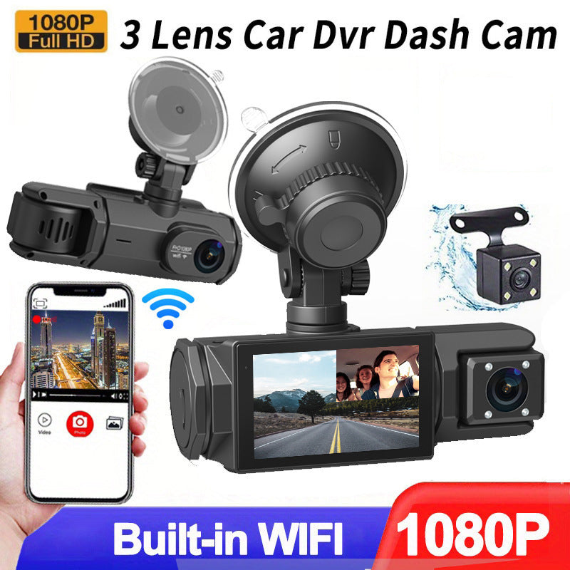📢📢60 %  RABATT !! ⏰HD 1080p-Autokamera mit Rückfahrkamera