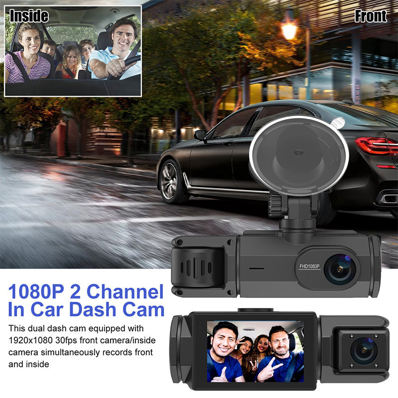 📢📢60 %  RABATT !! ⏰HD 1080p-Autokamera mit Rückfahrkamera