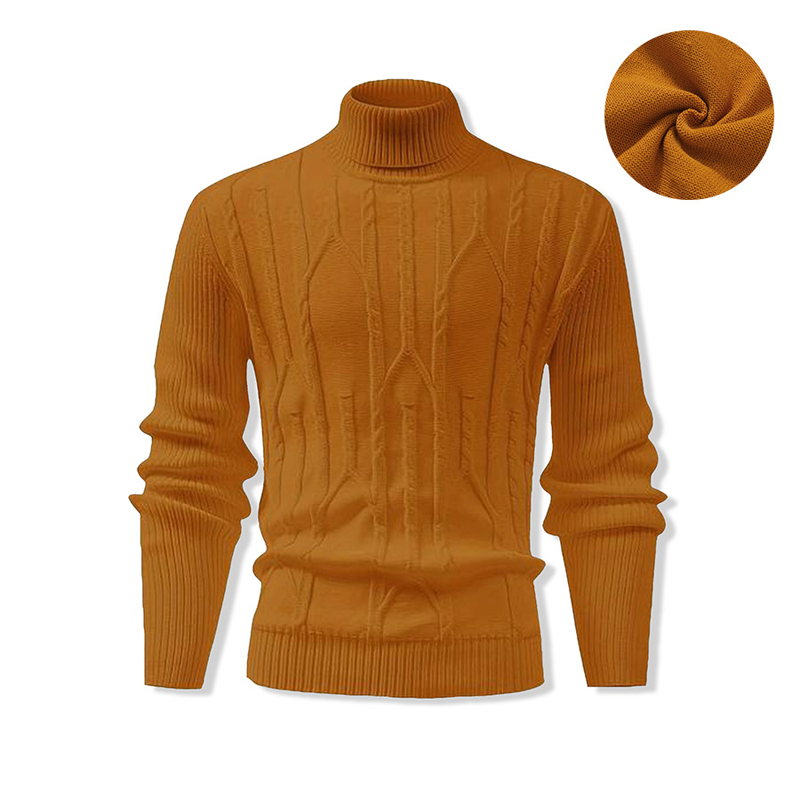 🔥Solange der Vorrat reicht 40 % Rabatt!🎉Herren-Pullover mit Rollkragen und Zopfmuster