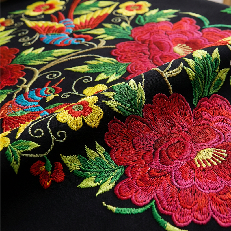 🌺 Mexikanische Tischdecke mit Blumenmuster – Elegant &amp; Fleckenfest für Ihr Esszimmer!