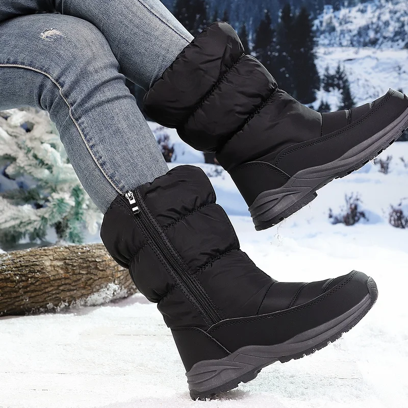 ⚡⚡ 50% Rabatt ❄️ Ultrawarme Damen-Schneestiefel mit Kunstfellfutter – Beine warm, Komfort pur im Schnee!