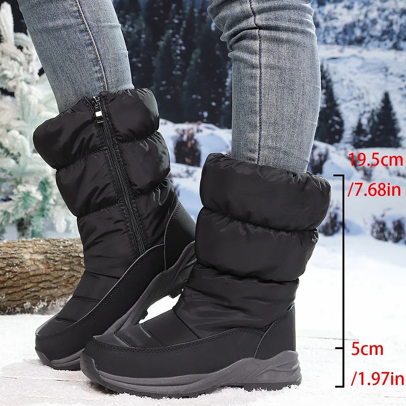 ⚡⚡ 50% Rabatt ❄️ Ultrawarme Damen-Schneestiefel mit Kunstfellfutter – Beine warm, Komfort pur im Schnee!