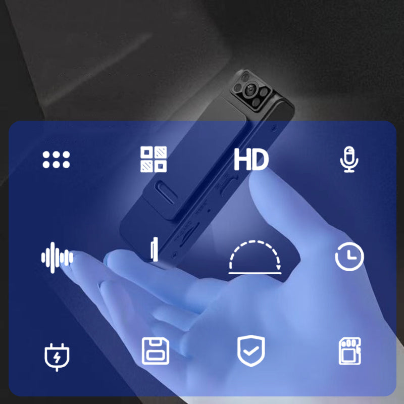 WiFi Mini-Bodycam mit 1080P – Tragbare Sport- & Outdoor-Kamera für Aufnahmen in HD 📷🚶‍♂️