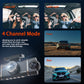🏆60% RABATT 🚗 📹4-Channel HD Dashcam with Front Interior Rear Recording