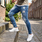💘 Valentinstagsangebot: 50% Rabatt! 👖 Stylische Ripped Skinny Jeans für Herren: Moderner Zerrissener-Look + Bequeme Baumwolle – Für einen lässig-coolen Style!