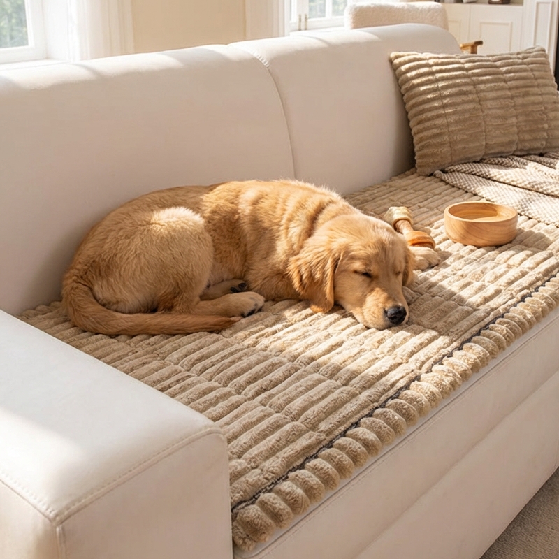 📢📢50 % Rabatt!! ⏰Gestepptes Cord-Sofa-Kissen mit rutschfester Unterseite