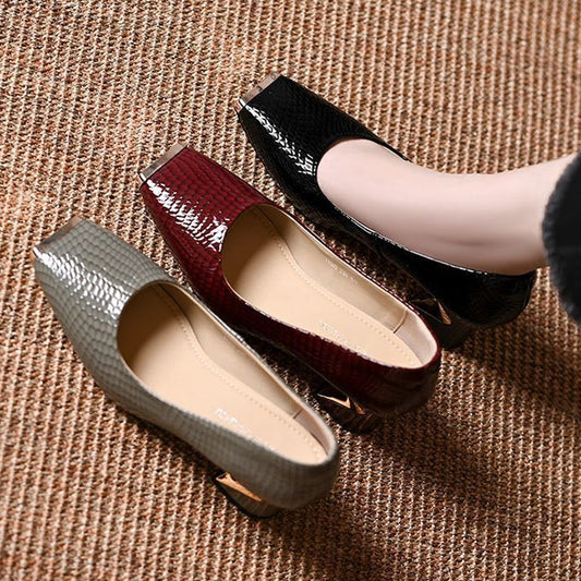 👠 50% RABATT! 🐍 Damenpumps mit Schlangenmuster & Blockabsatz – Stilvoll, Bequem & Perfekt für Besondere Anlässe ✨