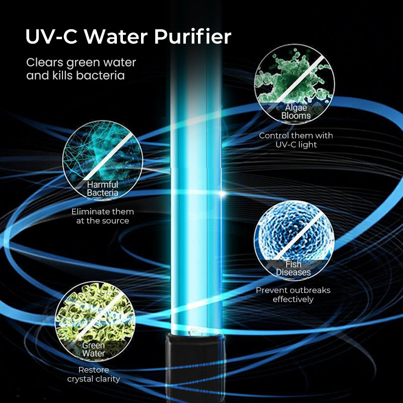 Tauchbare UV-Sterilisatorlampe mit Zeitschaltuhr für Aquarien