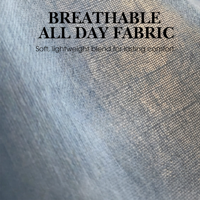 Lässige Damenhose mit hohem Bund, weitem, geradem Bein