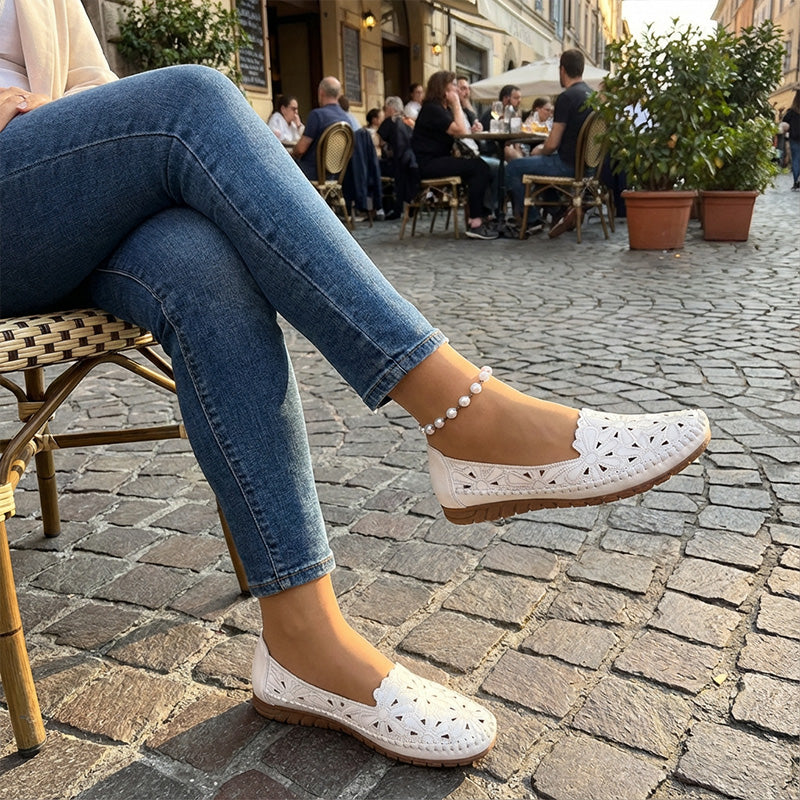 🔥Letzter Tag des Schlussverkaufs: 50 % Rabatt – Bequeme, leichte und elegante orthopädische Damenschuhe mit offenem Design.