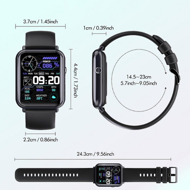 Smartwatch für Frauen und Männer, Fitness-Tracker mit Anrufannahme/-tätigung, Fitnessuhr mit Schlaf-Tracker/100 Sportarten/IP68 wasserdichtem Schrittzähler