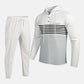 👕 Herren-Trainingsanzug mit Kapuze und Farbblock-Design 👖