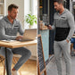 👕 Herren-Trainingsanzug mit Kapuze und Farbblock-Design 👖
