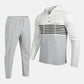 👕 Herren-Trainingsanzug mit Kapuze und Farbblock-Design 👖