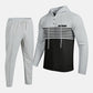 👕 Herren-Trainingsanzug mit Kapuze und Farbblock-Design 👖