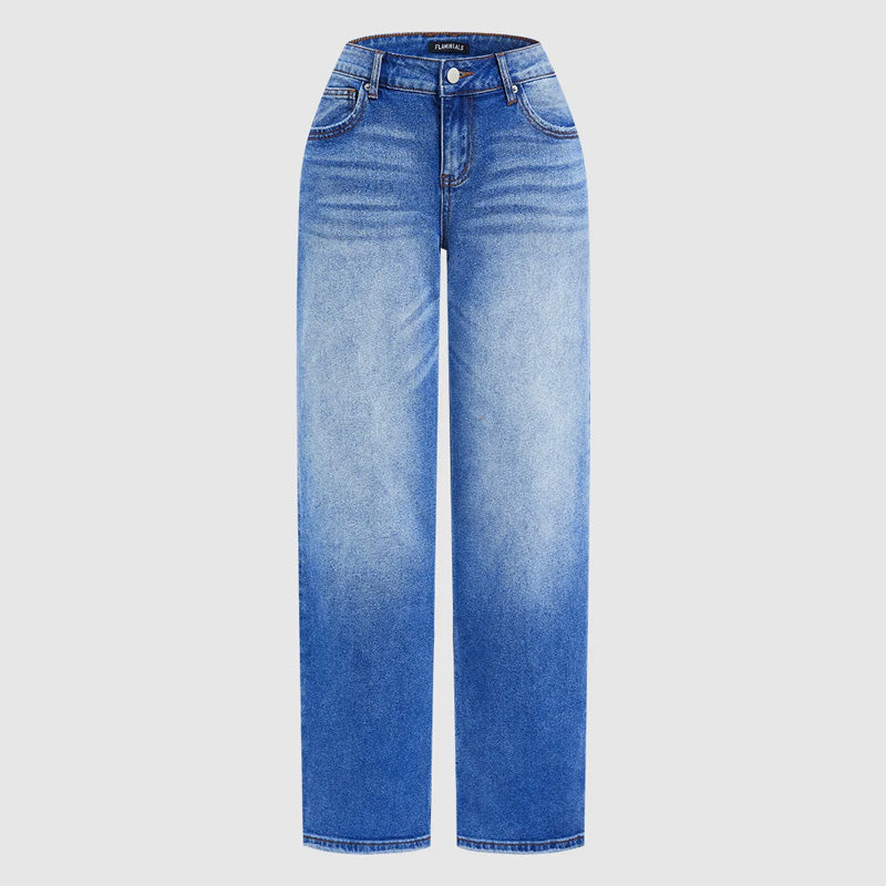 📢📢60 % Rabatt!! ⏰Mühelos schicke, locker sitzende Jeans mit weitem Bein【KAUFEN SIE 2 UND ERHALTEN SIE KOSTENLOSEN VERSAND】