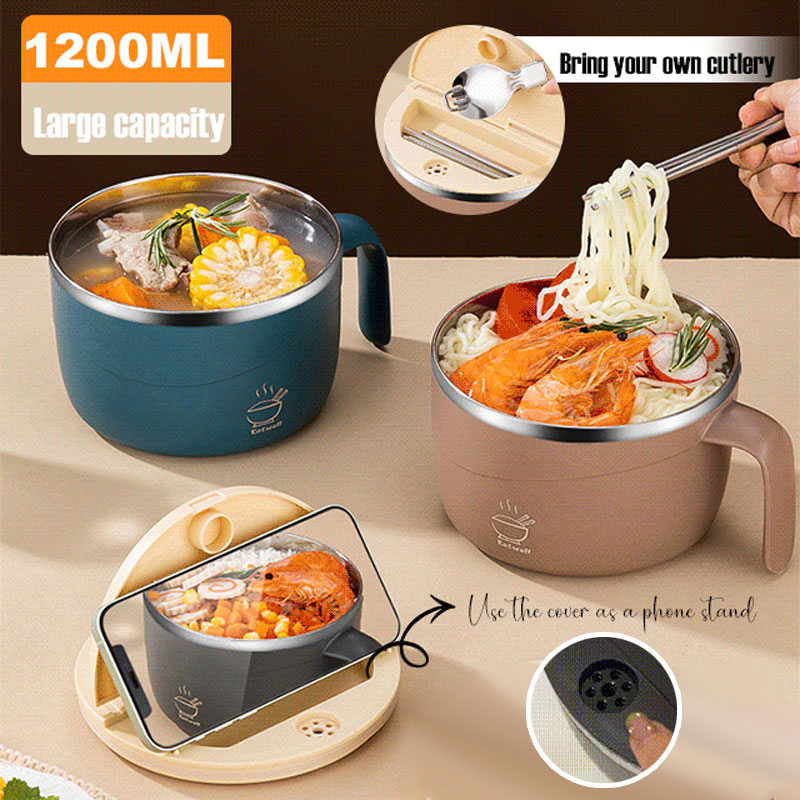 304 Edelstahl isolierte Ramen-Schüssel
