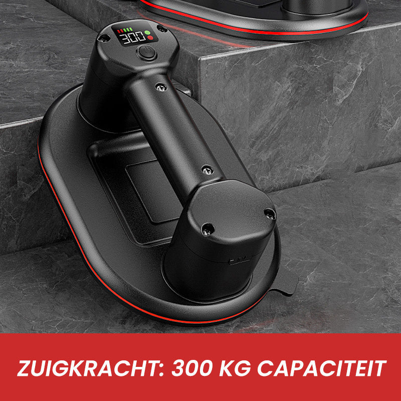 Elektrischer Industrie-Saugnapf mit intelligenter Anzeige, Tragfähigkeit 300 kg, robuste Hubvorrichtung für Granit, Fliesen und Glas