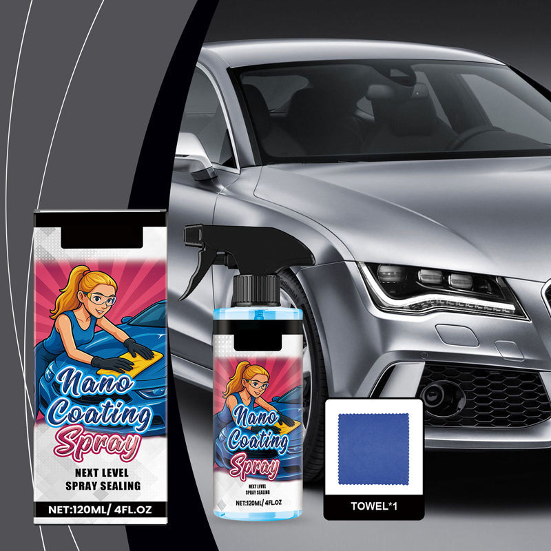 🚗 KAUF 2, ERHALTE 1 GRATIS! ✨ Autopolitur-Spray + Mikrofasertuch – Stellt Glanz wieder her & schützt den Lack in Minuten, kratzfeste Formel ☀️🧽