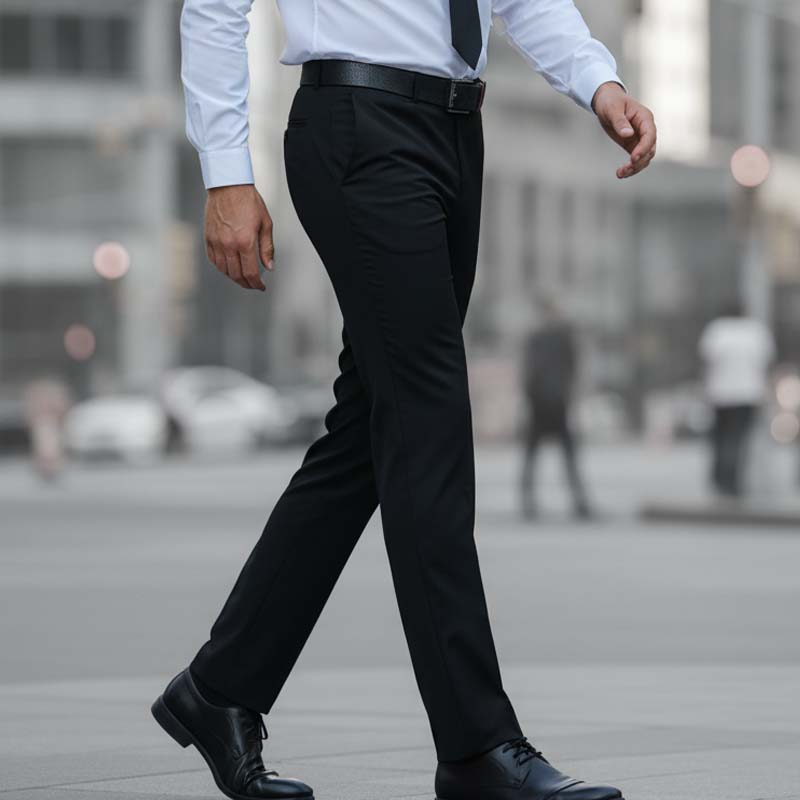 👔👞Herren-Anzughose in klassischer Passform, leicht, lässig, mit Stretchanteil