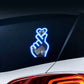 🚗 60% RABATT! 💖 Solar LED-Herz Auto-Fingerring – Dekorativ, Einfach zu Montieren & Automatisches Leuchten bei Nacht ✨